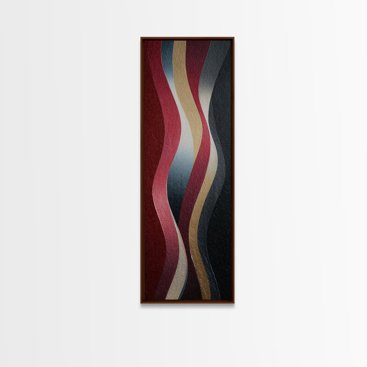 Abstract Rhythm Lines Like Painted Music Canvas Print, Music Studio Art, Wall Art, Studio Decor, Abstract Art, Rhythm, MSA-1x3-35
