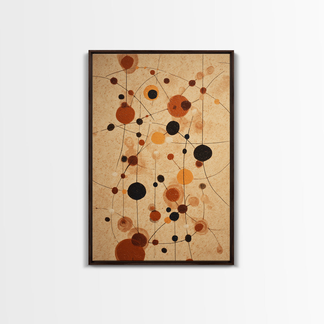 Abstract Rhythm Lines Like Painted Music Framed Canvas Print, Music Studio Art, Textured Painting, Studio Decor, Rhythm, MSA-2x3-55