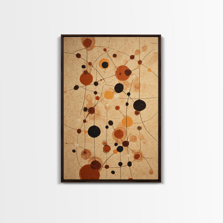 Abstract Rhythm Lines Like Painted Music Framed Canvas Print, Music Studio Art, Textured Painting, Studio Decor, Rhythm, MSA-2x3-55