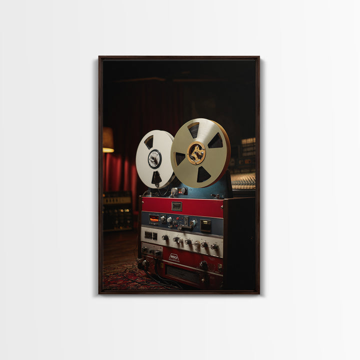 Recording Tape Reel Canvas Print, Music Studio Art, Wall Decor, Studio Decor, Rhythm, Wall Art Printable, Digital Download Art, MSA-2x3-70