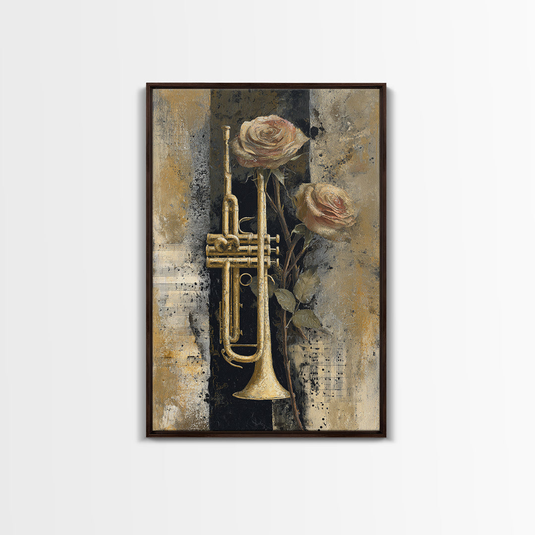 Headphones Around a Glowing Record Canvas Print, Music Studio Art, Painting from Photo, Studio Decor, Fine Art, Rhythm, MSA-2x3-91