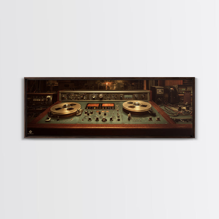 Recording Tape Reel Canvas Print, Music Studio Art, Wall Decor, Studio Decor, Rhythm, Wall Art Printable, Digital Download Art, MSA-3x1-78