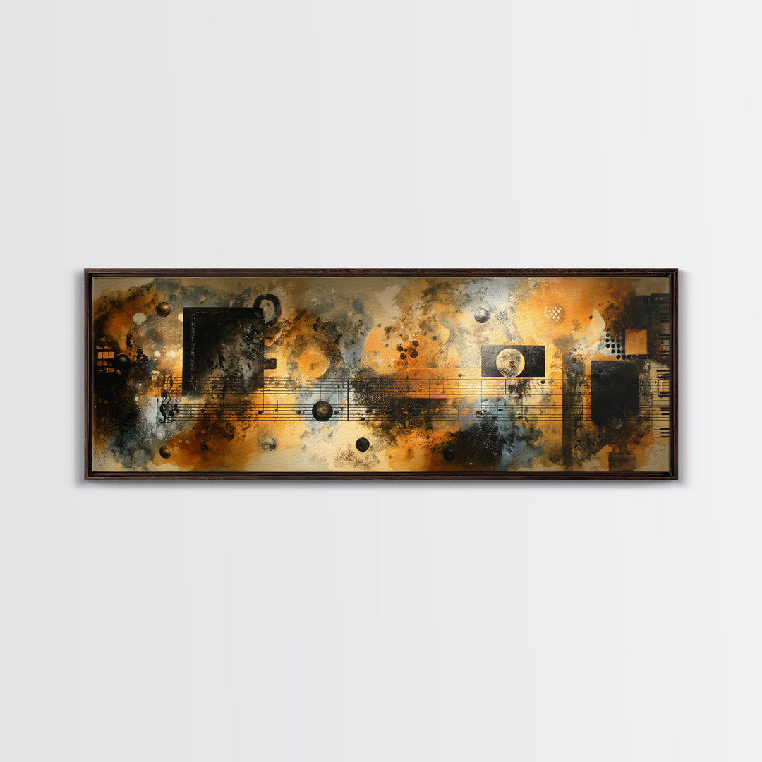 Soundproof Foam Pattern Transformed into Art Canvas Print, Music Studio Art, Art Commission, Studio Decor, Fine Art, Rhythm, MSA-3x1-83