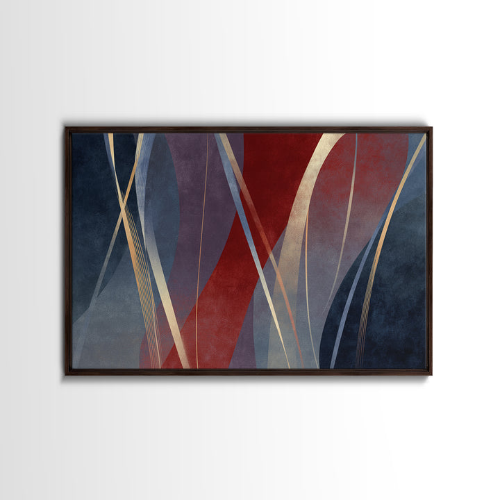 Abstract Rhythm Lines Like Painted Music Canvas Print, Music Studio Art, Paul Mccartney, Studio Decor, Fine Art, Rhythm, MSA-3x2-51