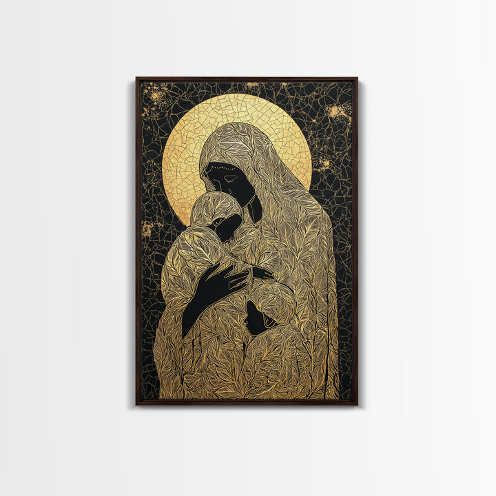 Hermes Greek God Leaping, Mythology Divine Messenger, Canvas Gold Art Print, Ancient Greek Wall Decor, Real Wood Frame