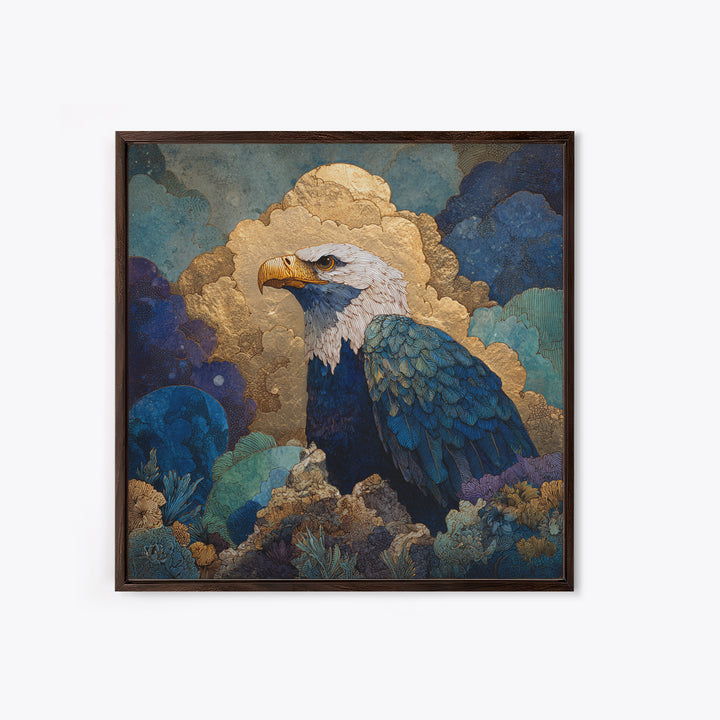 Zeus Eagle and Thundercloud Composition Framed Canvas Print, Mythological Art, Downloadable Art, Living Room Decor, Legend, MYT-1x1-71