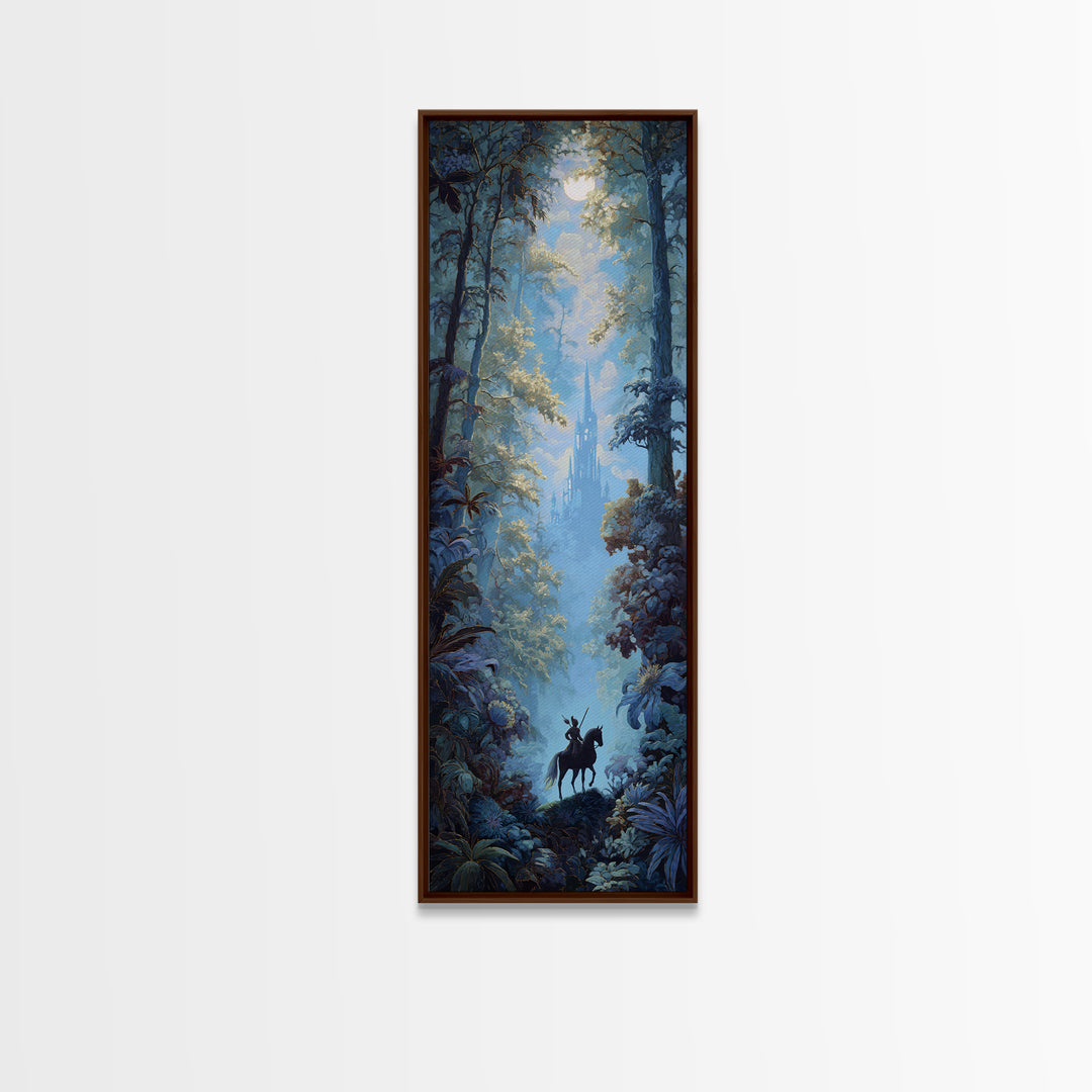 Centaur Archer in Misty Forest Canvas Print, Mythological Art, Living Room Decor, Oil Painting, Legend, Gallery Decor, MYT-1x3-100