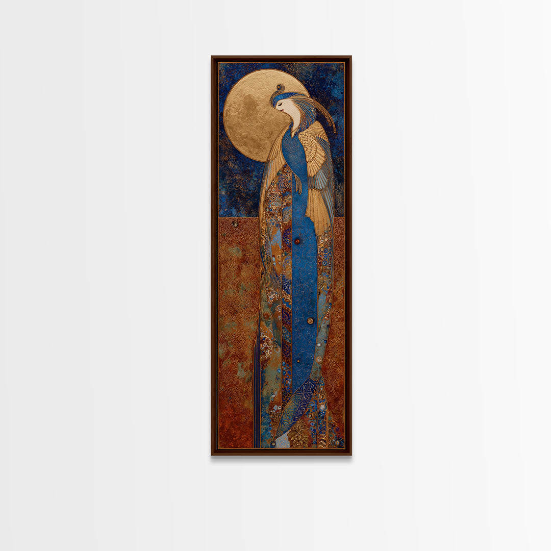 Phoenix Rising from Ashes Canvas Print, Mythological Art, Art, Living Room Decor, Fine Art, Legend, Gothic Home Decor, MYT-1x3-25