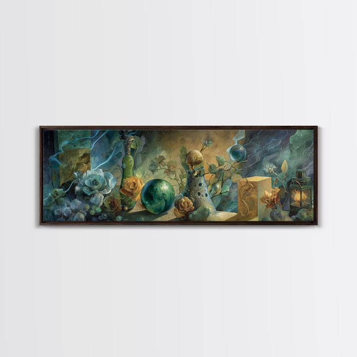 Thor Hammer and Lightning Still Life Canvas Print, Mythological Art, Bedroom Wall Art, Living Room Decor, Fine Art, Legend, MYT-3x1-98