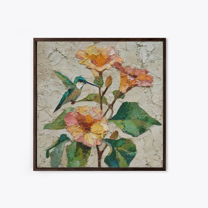 Tree of Life Framed Canvas Print, Nature Art, Mountain Art, Living Room Decor, Oil Painting, Nature, Minimalist Decor, NAT-1x1-63