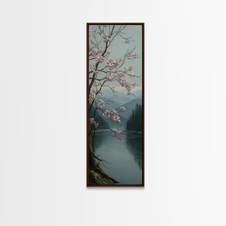 Spring Cherry Blossoms Canvas Print, Nature Art, Room Decor, Living Room Decor, Fine Art, Nature, Wall Hangings, NAT-1x3-28