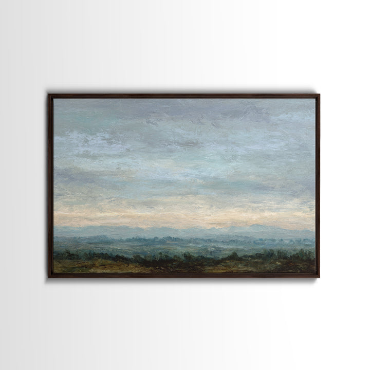 Storm Clouds over a Rolling Prairie Canvas Print, Nature Art, Living Room Decor, Fine Art, Nature, Ocean Art, Bird Wall Art, NAT-3x2-66