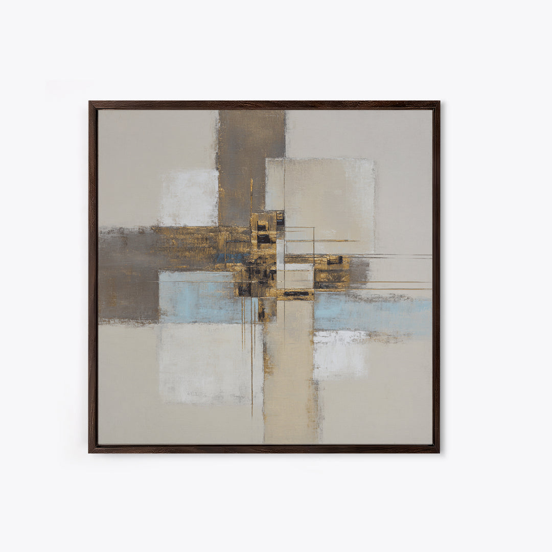 City Map Abstract Canvas Print, Office Art, Digital Art, Office Decor, Abstract Art, Focus, Ai Art, Printable Art, OFF-1x1-20