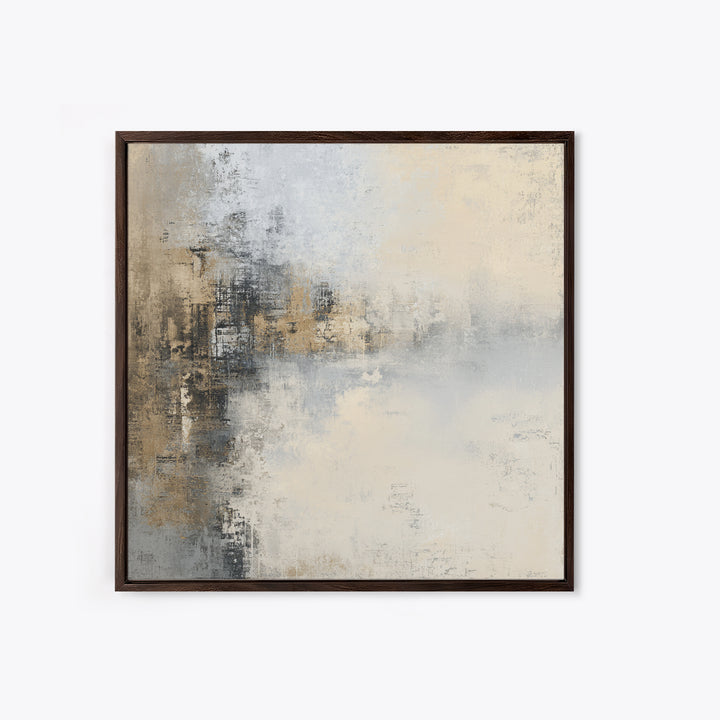 City Map Abstract Framed Canvas Print, Office Art, Digital Wall Art, Office Decor, Abstract Art, Focus, Dopamine Decor, OFF-1x1-44