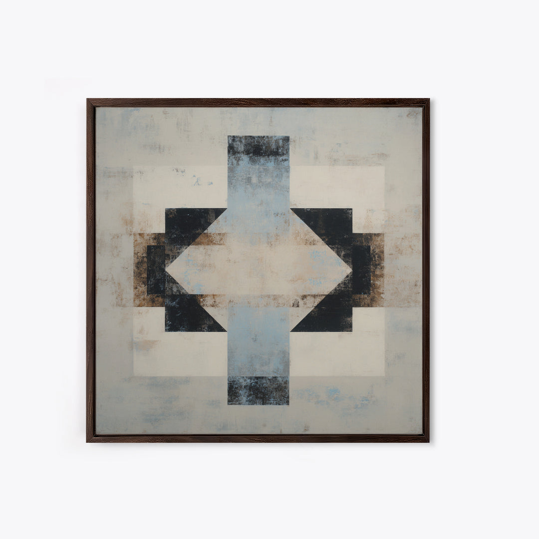 Subtle Motivational Symbol Using Arrows Without Text Framed Canvas Print, Office Art, Trendy Wall Art, Office Decor, Focus, OFF-1x1-63