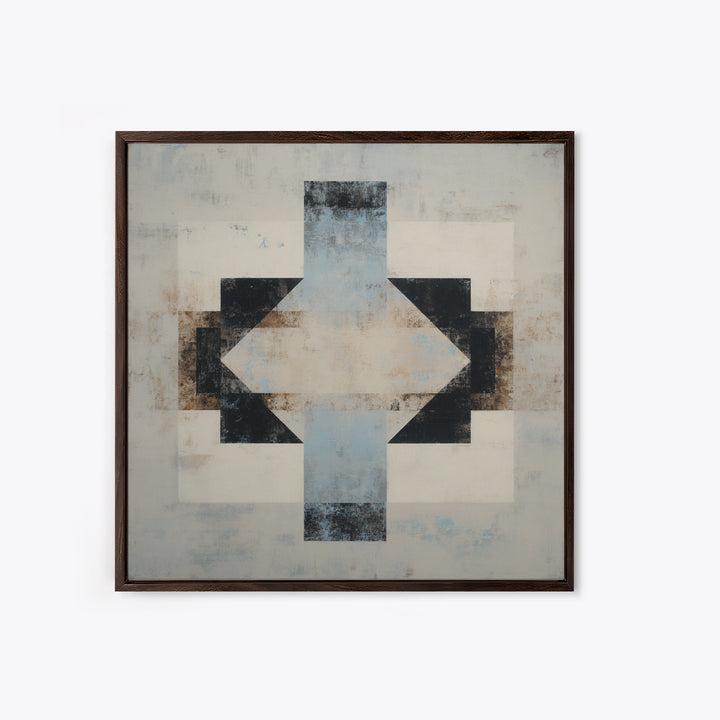 Subtle Motivational Symbol Using Arrows Without Text Framed Canvas Print, Office Art, Trendy Wall Art, Office Decor, Focus, OFF-1x1-63