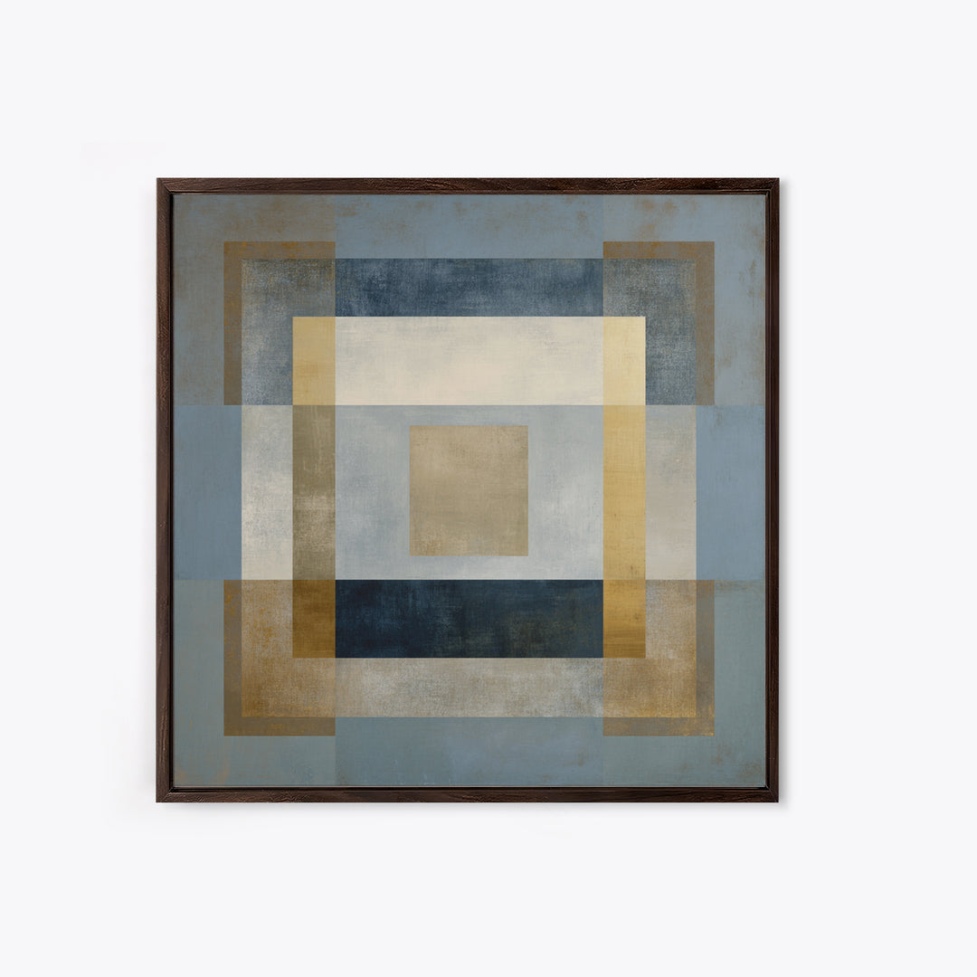 Clean Abstract Geometry Framed Canvas Print, Office Art, Art Print, Office Decor, Abstract Art, Focus, Printable, OFF-1x1-73