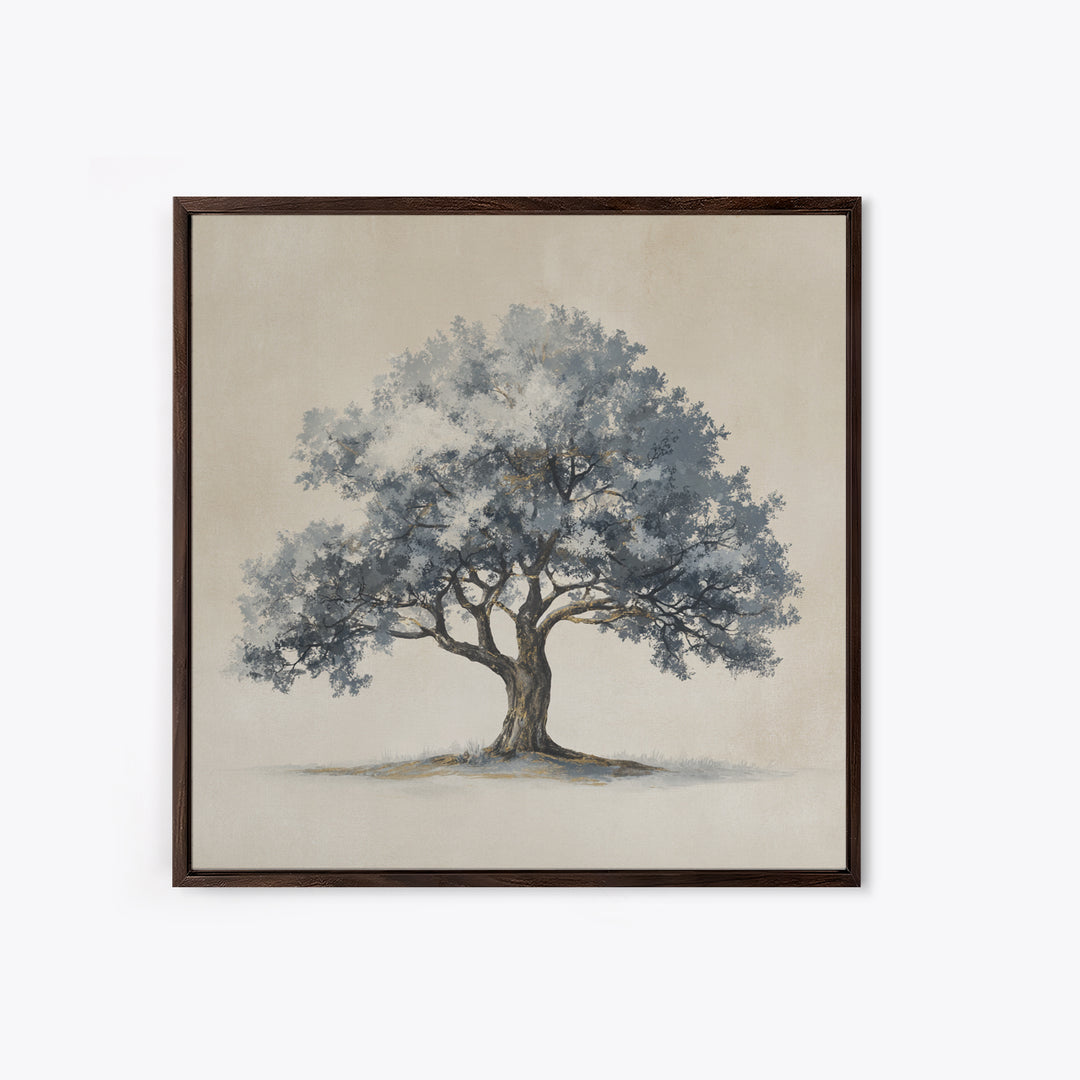Ink Wash Tree Symbolizing Stability Canvas Print, Office Art, Modern Decor, Office Decor, Fine Art, Focus, Home Decor, OFF-1x1-86