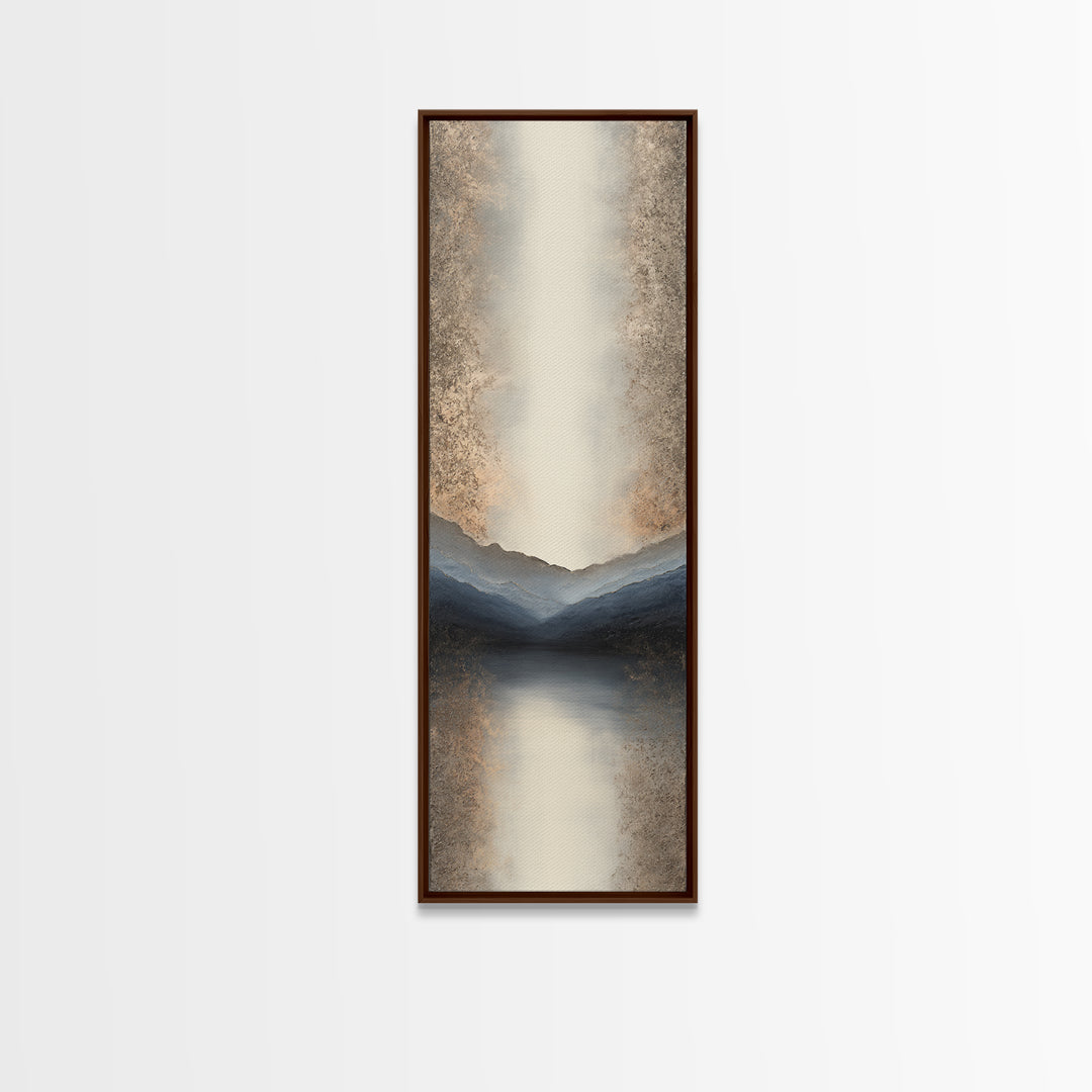 Minimal Mountain Sunrise for Focus Canvas Print, Office Art, Canvas Print, Office Decor, Fine Art, Focus, Art Print, Room Decor, OFF-1x3-14