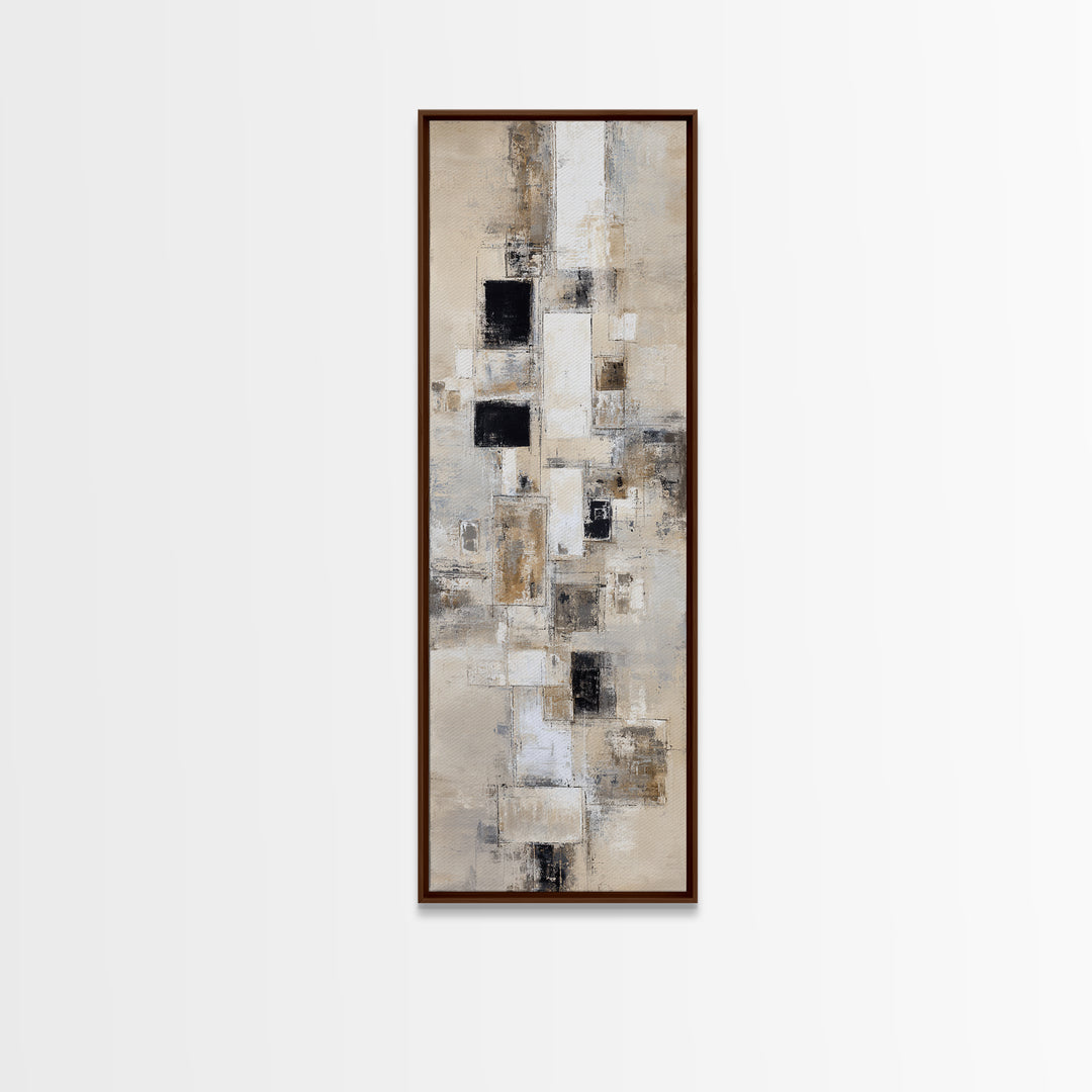 Large Neutral Texture Art for Professional Setting Canvas Print, Office Art, Fine Art Print, Office Decor, Abstract Art, Focus, OFF-1x3-57