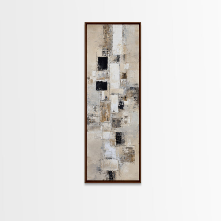 Large Neutral Texture Art for Professional Setting Canvas Print, Office Art, Fine Art Print, Office Decor, Abstract Art, Focus, OFF-1x3-57