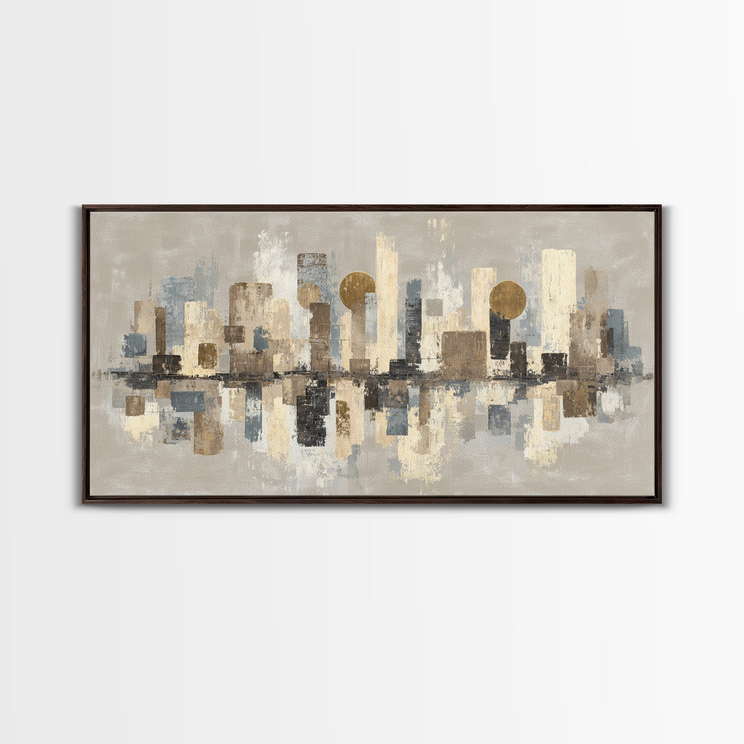 Large Neutral Texture Art for Professional Setting Canvas Print, Office Art, Contemporary Art, Office Decor, Fine Art, Focus, OFF-2x1-17