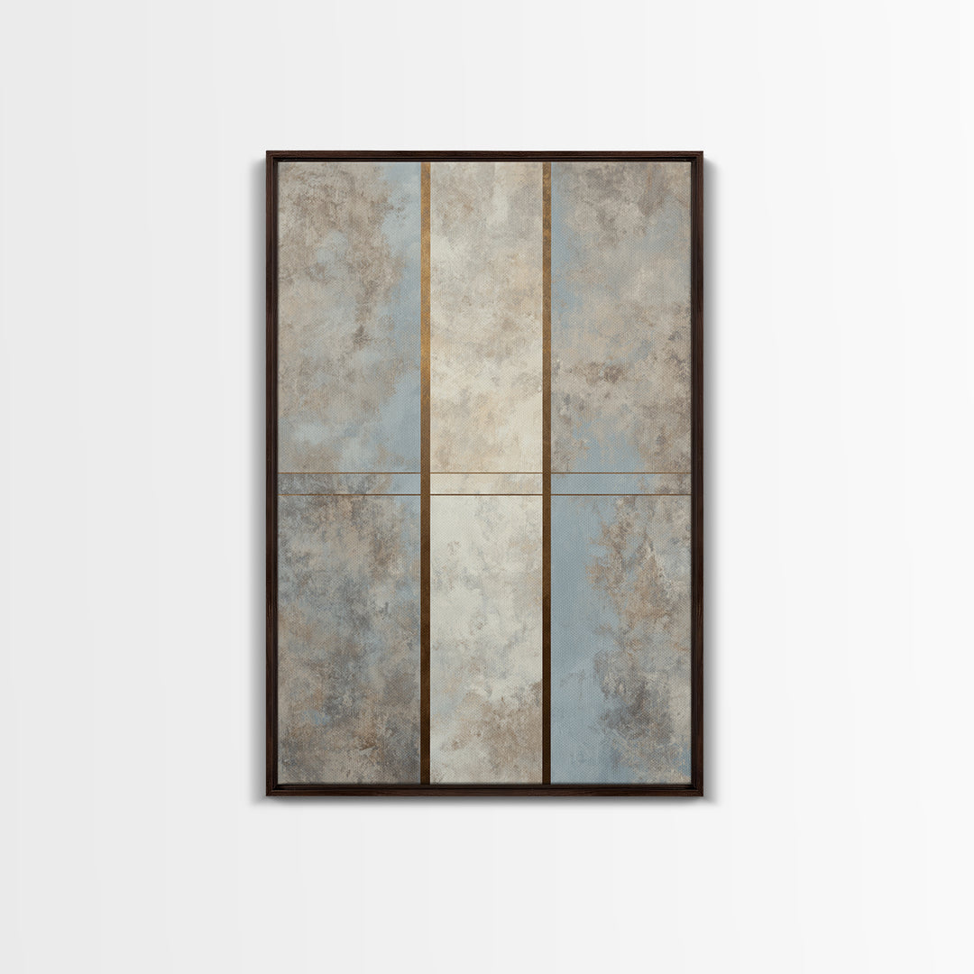 Monochrome Bridge Structure Framed Canvas Print, Office Art, Room Decor, Office Decor, Abstract Art, Focus, Printable Wall Art, OFF-2x3-18
