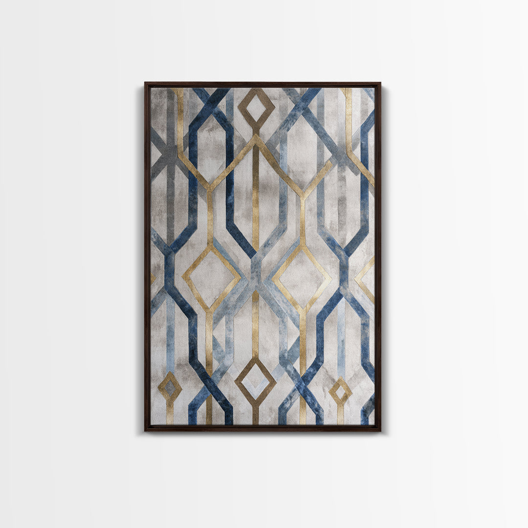 Clean Abstract Geometry Canvas Print, Office Art, Poster, Office Decor, Abstract Art, Focus, Canvas Wall Art, Wall Prints, OFF-2x3-9