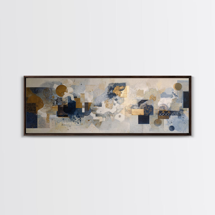 Clean Abstract Geometry Canvas Print, Office Art, Dopamine Decor, Office Decor, Abstract Art, Focus, Boho Decor, OFF-3x1-41