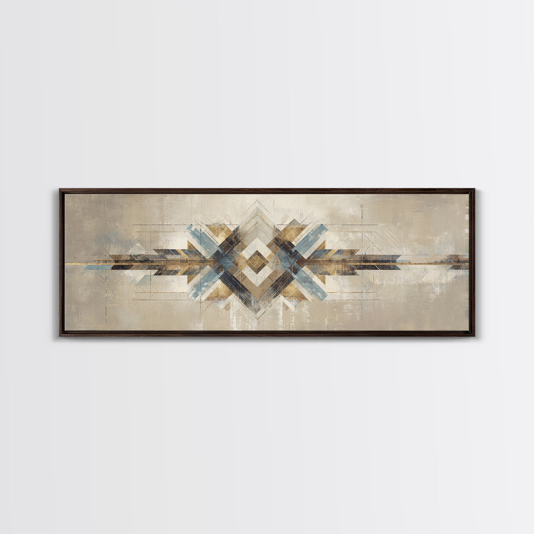 Subtle Motivational Symbol Using Arrows Without Text Framed Canvas Print, Office Art, Contemporary Art, Office Decor, Focus, OFF-3x1-55