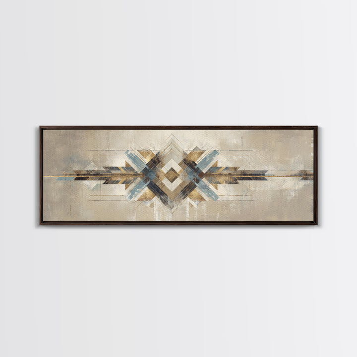 Subtle Motivational Symbol Using Arrows Without Text Framed Canvas Print, Office Art, Contemporary Art, Office Decor, Focus, OFF-3x1-55