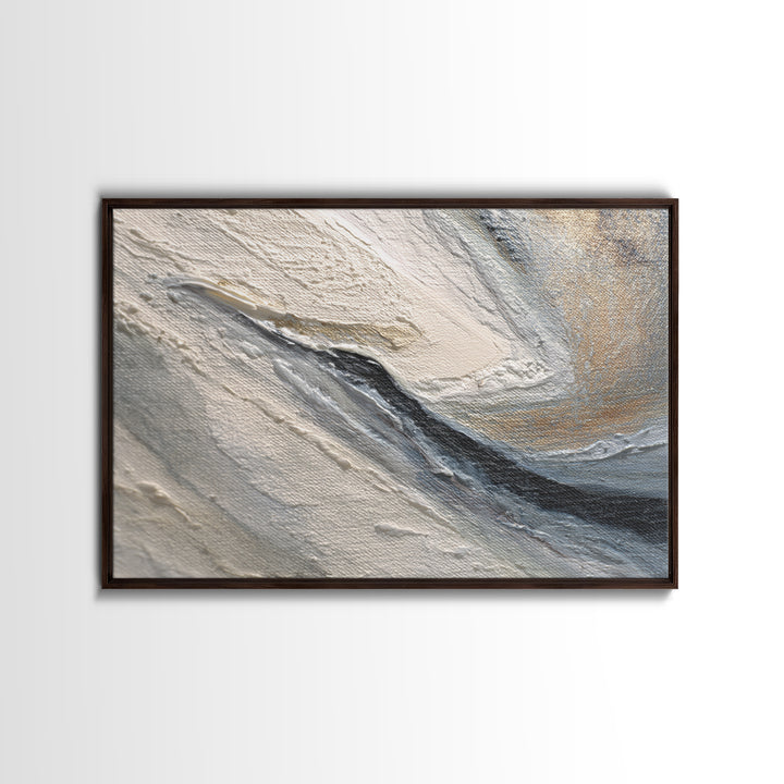 Desk Plant Botanical Closeup Framed Canvas Print, Office Art, Canvas Wall Art, Office Decor, Watercolor Art, Focus, OFF-3x2-20