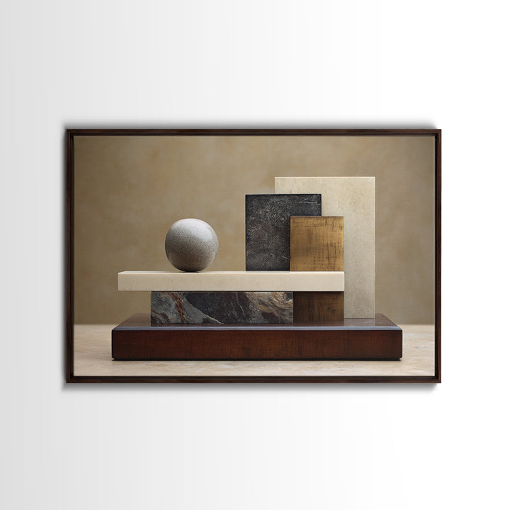 Balanced Stone Composition Canvas Print, Office Art, Wall Prints, Office Decor, Abstract Art, Focus, Cubicle Decor, OFF-3x2-52
