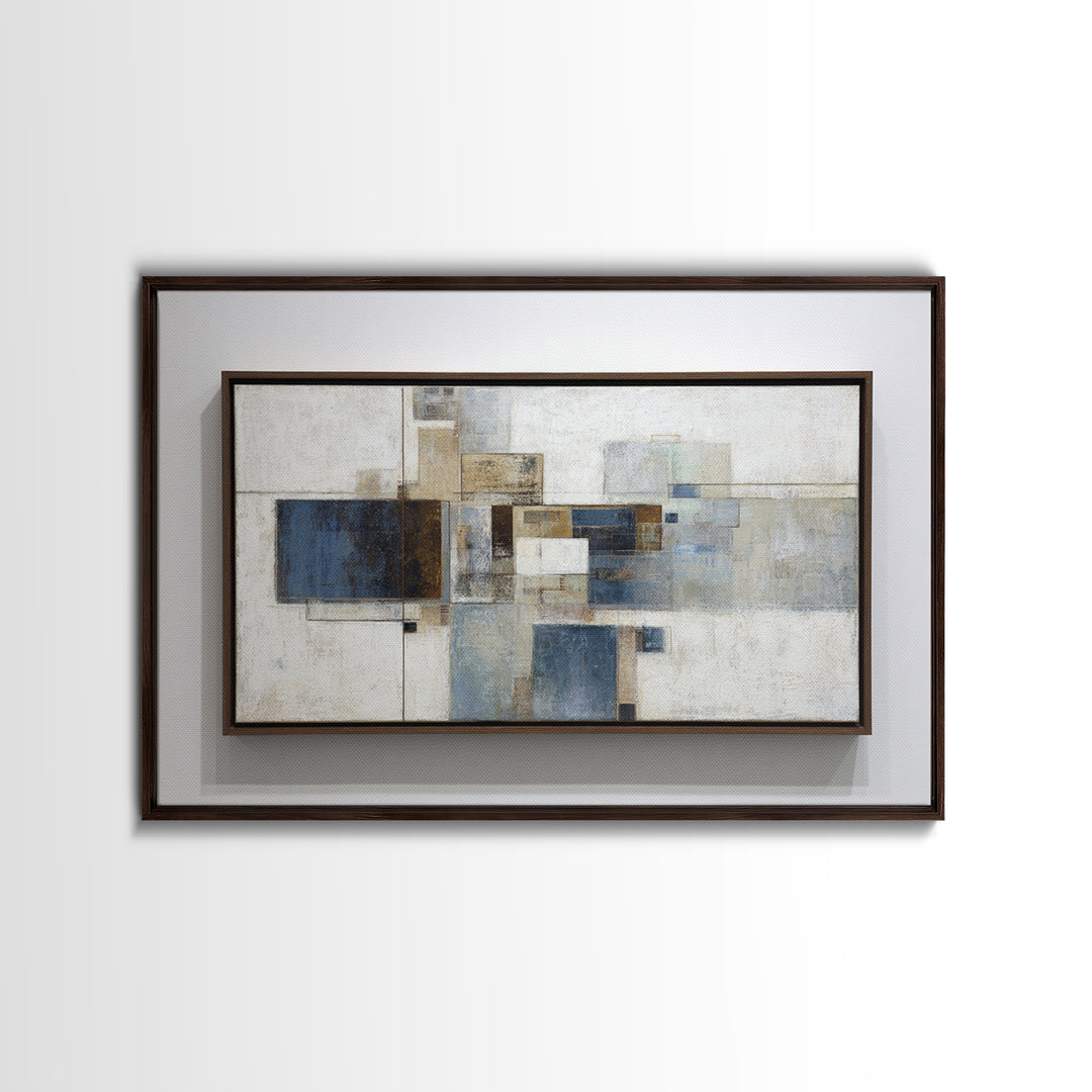 City Map Abstract Framed Canvas Print, Office Art, Art Print, Office Decor, Abstract Art, Focus, Printable, Printable Wall Art, OFF-3x2-96