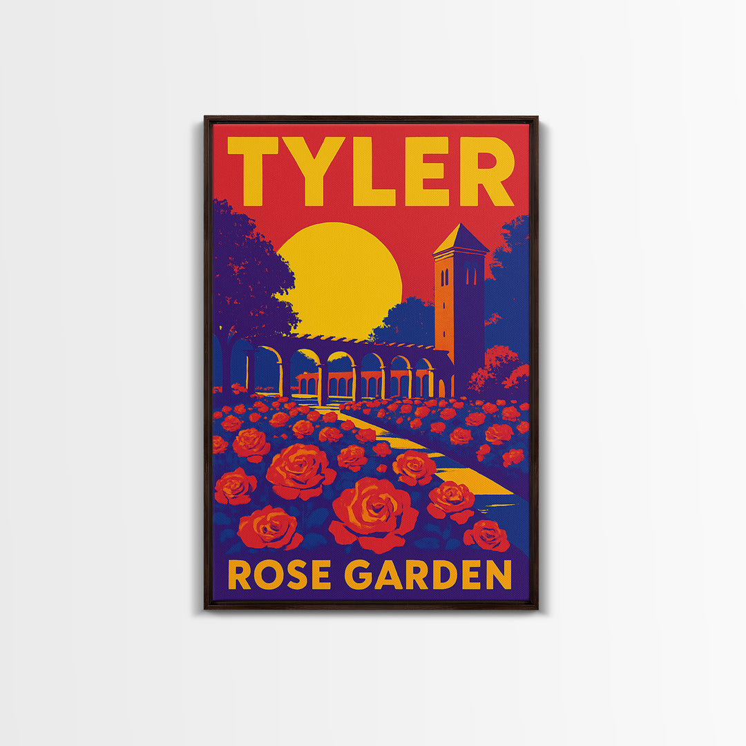 Tyler Texas Travel Poster, Canvas Print, High Contrast City Poster, Tyler City Art, Modern Wall Decor, Wanderlust Decor, Gift For Travelers