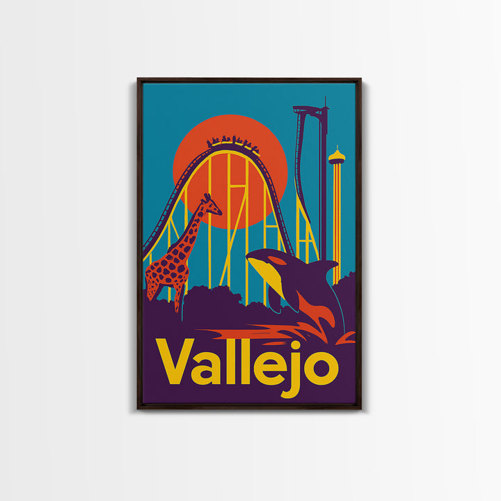 Vallejo Travel Poster, Canvas Print, High Contrast City Poster, Vallejo Travel Art, City Art Print, Travel Poster Set, Travel Art Print
