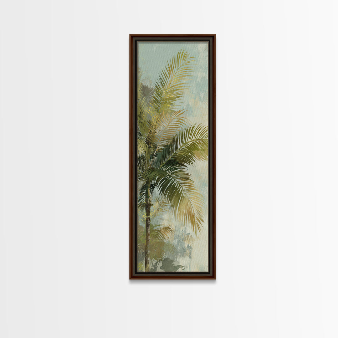 Tropical Palm Fronds Canvas Print, Patio Art, Statement Artwork, Patio Decor, Fine Art, Outdoor, Outdoor Decor, Metal Wall Art, PAT-1x3-37