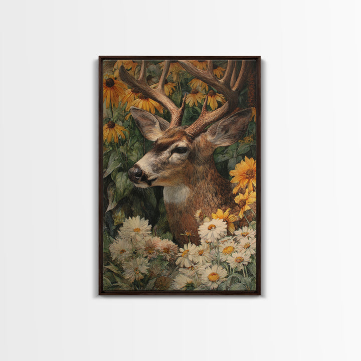 Butterfly Garden with Zinnias and Daisies Canvas Print, Patio Art, Metal Wall Art, Patio Decor, Oil Painting, Outdoor, PAT-2x3-45