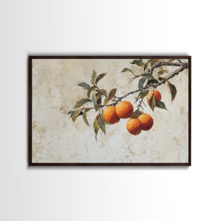 Orange Tree Branch Canvas Print, Patio Art, Western Decor, Patio Decor, Fine Art, Outdoor, Floral Art, Lake House Decor, PAT-3x2-26