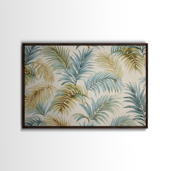 Tropical Palm Fronds Canvas Print, Patio Art, Yard Decor, Patio Decor, Fine Art, Outdoor, Luxury Decor, Art Print, Room Decor, PAT-3x2-53
