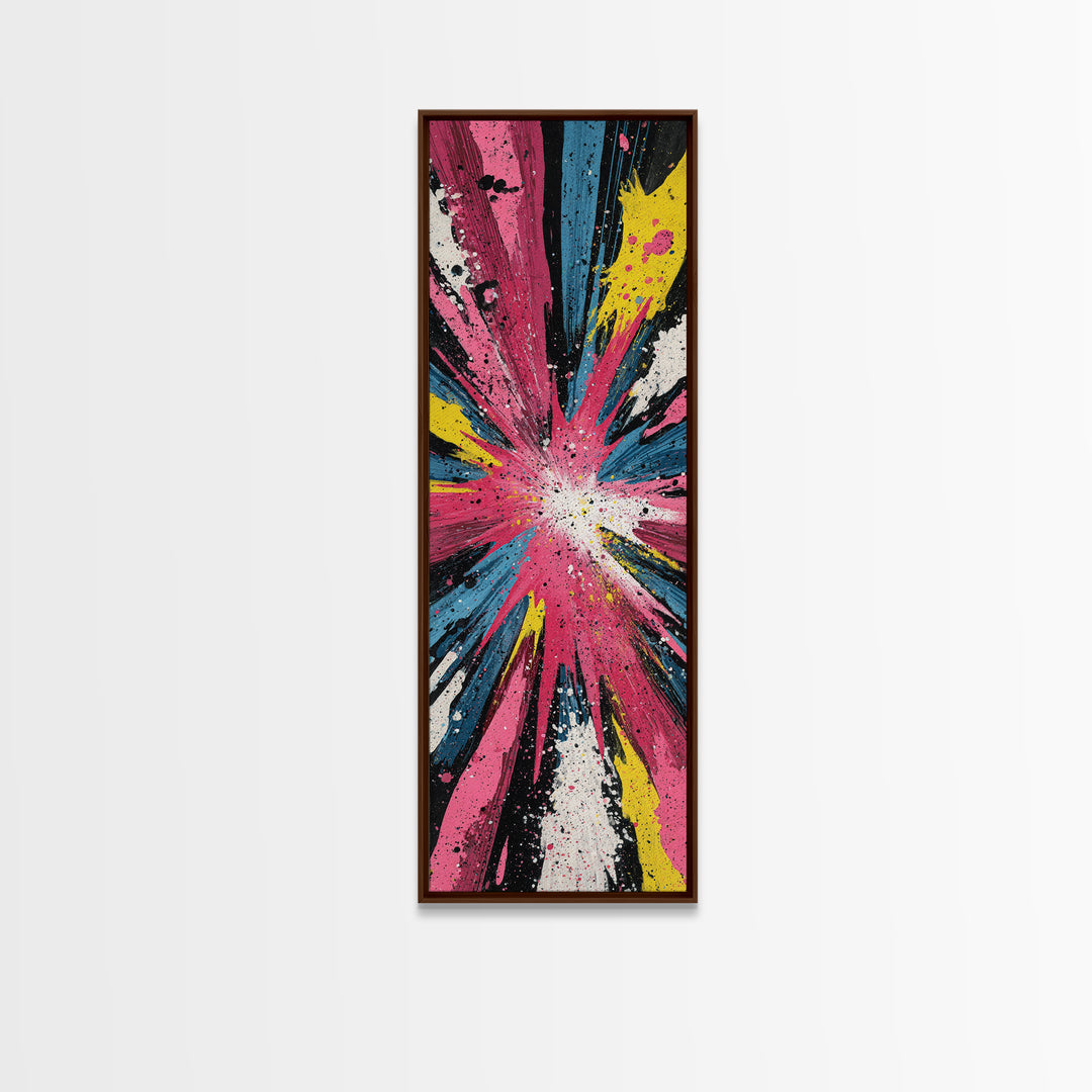 Exploding Starburst Shapes Without Text Canvas Print, Pop Art, Fine Art Print, Living Room Decor, Abstract Art, Pop, Poster, POP-1x3-94