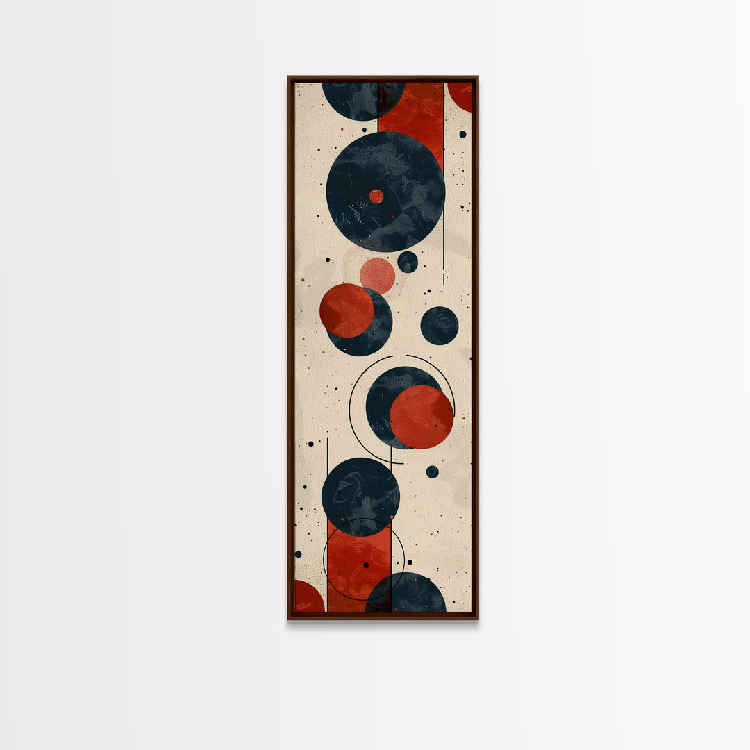 Retro Art Deco Geometric Patterns Wall Art Framed Canvas Print, Scifi / Science Fiction Decor