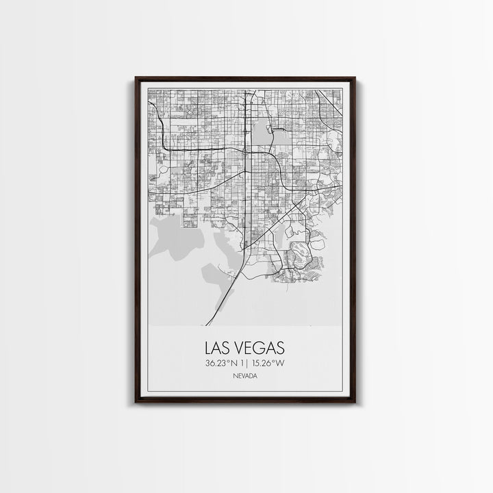 Las Vegas Street Map, Nevada Map, City Map Art, Modern Wall Art, Wall Art, Canvas Print, Travel Wall Décor, Dorm Wall Print, Couples Gift