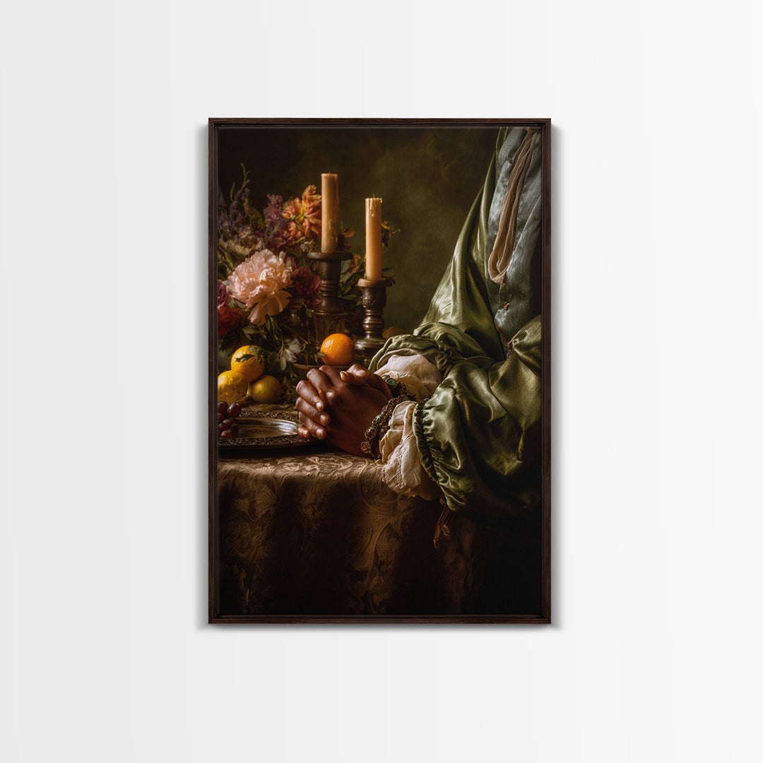 Classical Hands Study Canvas Print, Renaissanceinspired Art, Statement Artwork, Living Room Decor, Fine Art, Classic, REN-2x3-70
