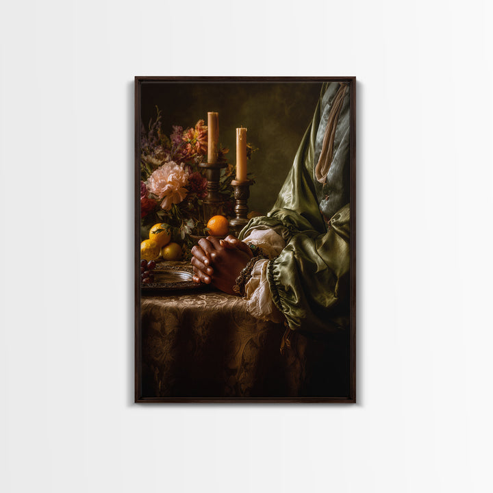Classical Hands Study Canvas Print, Renaissanceinspired Art, Statement Artwork, Living Room Decor, Fine Art, Classic, REN-2x3-70