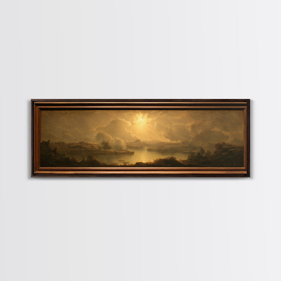 Biblical Desert Landscape Canvas Print, Renaissanceinspired Art, Wall Art Print, Living Room Decor, Fine Art, Classic, REN-3x1-61