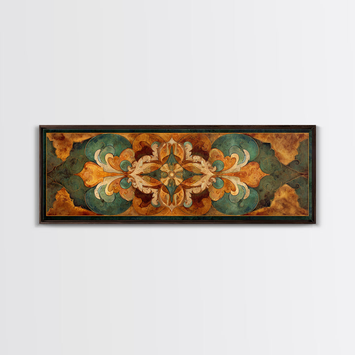 Fresco Celestial Ceiling Composition Framed Canvas Print, Renaissanceinspired Art, Yoga Wall Art, Living Room Decor, Classic, REN-3x1-7
