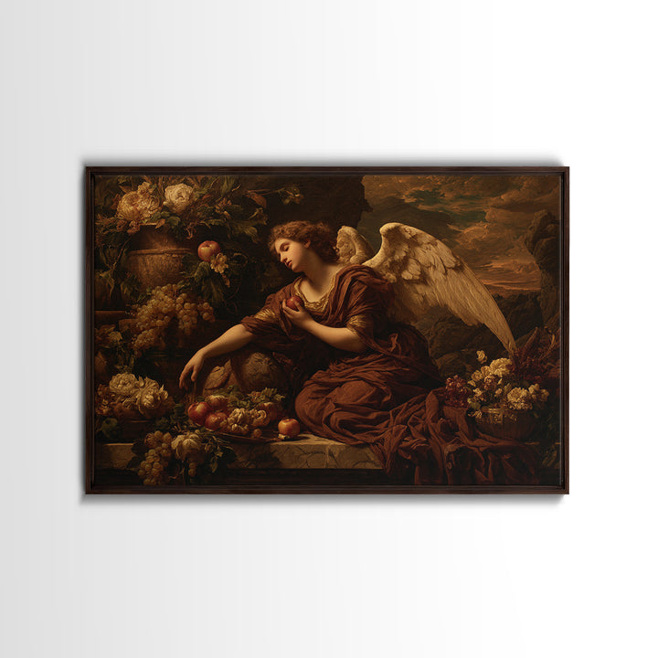 Classical Angel Study Canvas Print, Renaissanceinspired Art, Digital Print, Living Room Decor, Classic, Living Room Art, REN-3x2-54