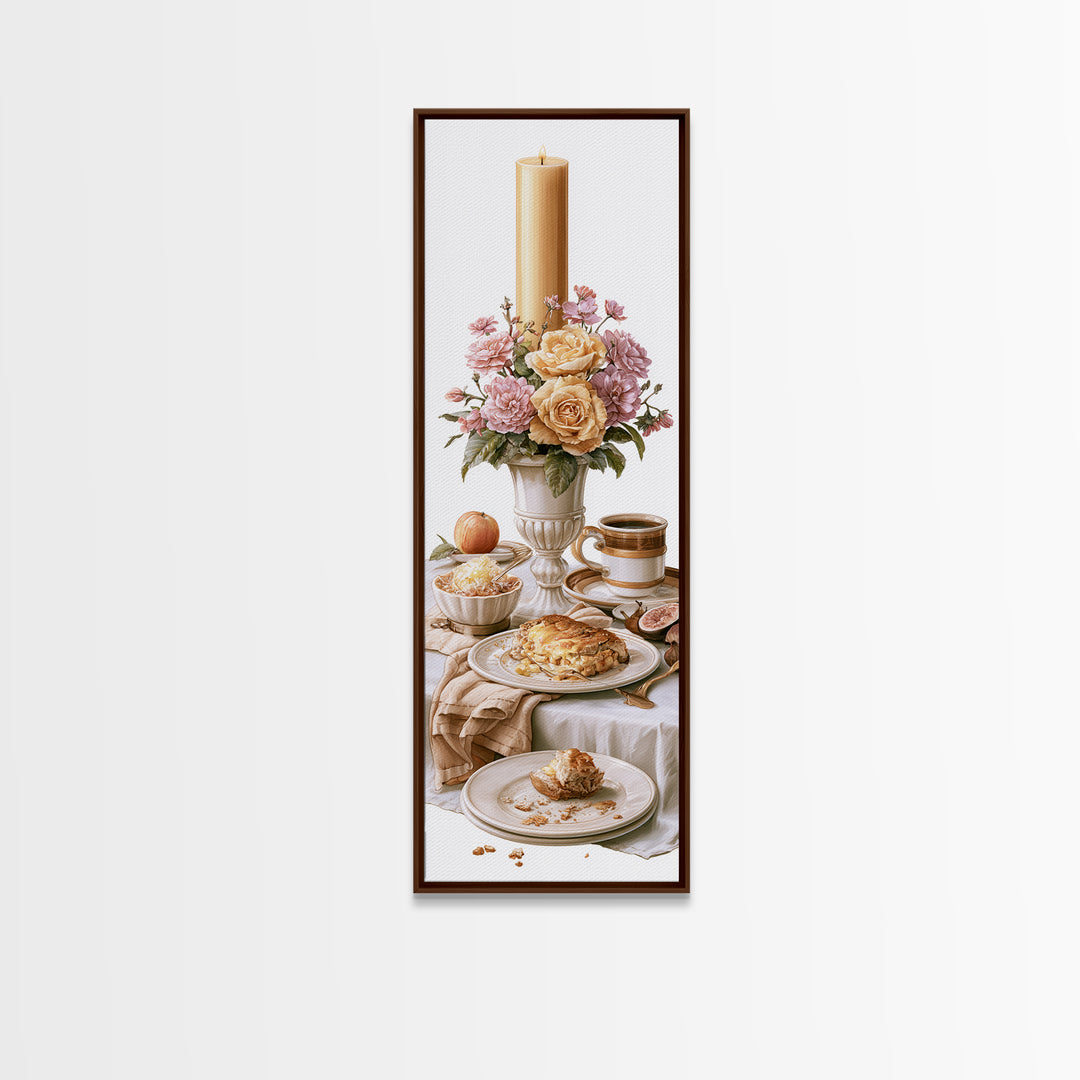 Elegant Table Objects Canvas Print, Restaurant Art, Kitchen Wall Art, Restaurant Decor, Fine Art, Bistro, Kitchen Wall Decor, RES-1x3-60
