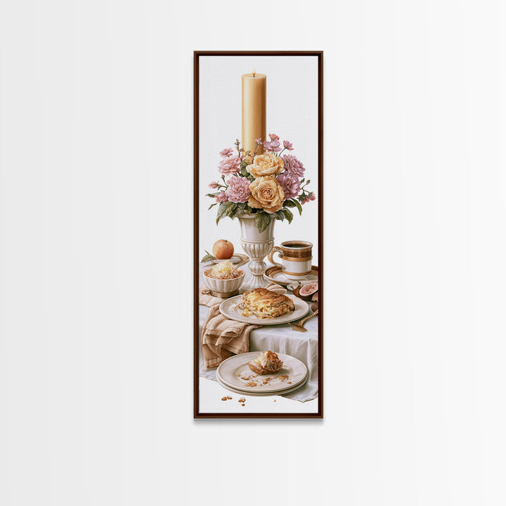 Elegant Table Objects Canvas Print, Restaurant Art, Kitchen Wall Art, Restaurant Decor, Fine Art, Bistro, Kitchen Wall Decor, RES-1x3-60
